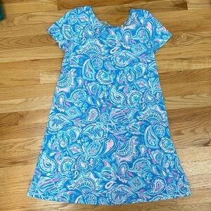 Lilly Pulitzer Blue Pink Paisley Shift Dress